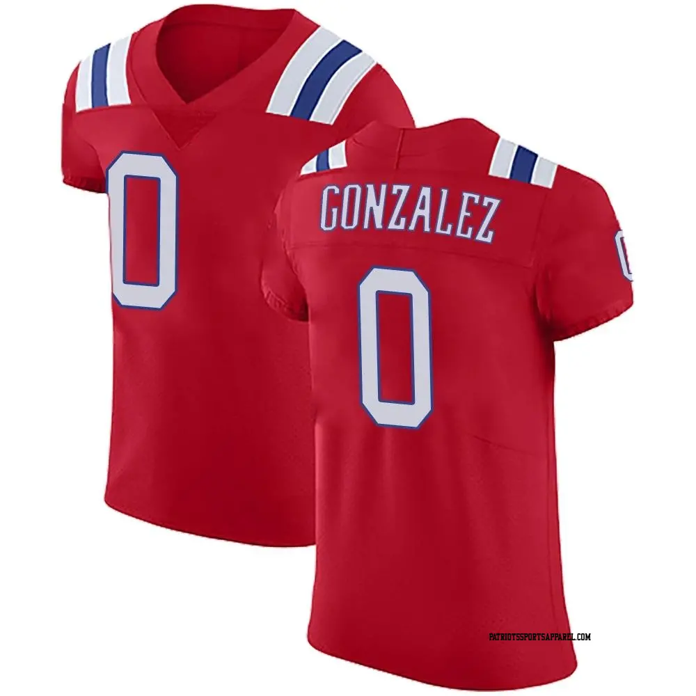 Elite Red Men's Christian Gonzalez New England Patriots Vapor Untouchable Alternate Jersey