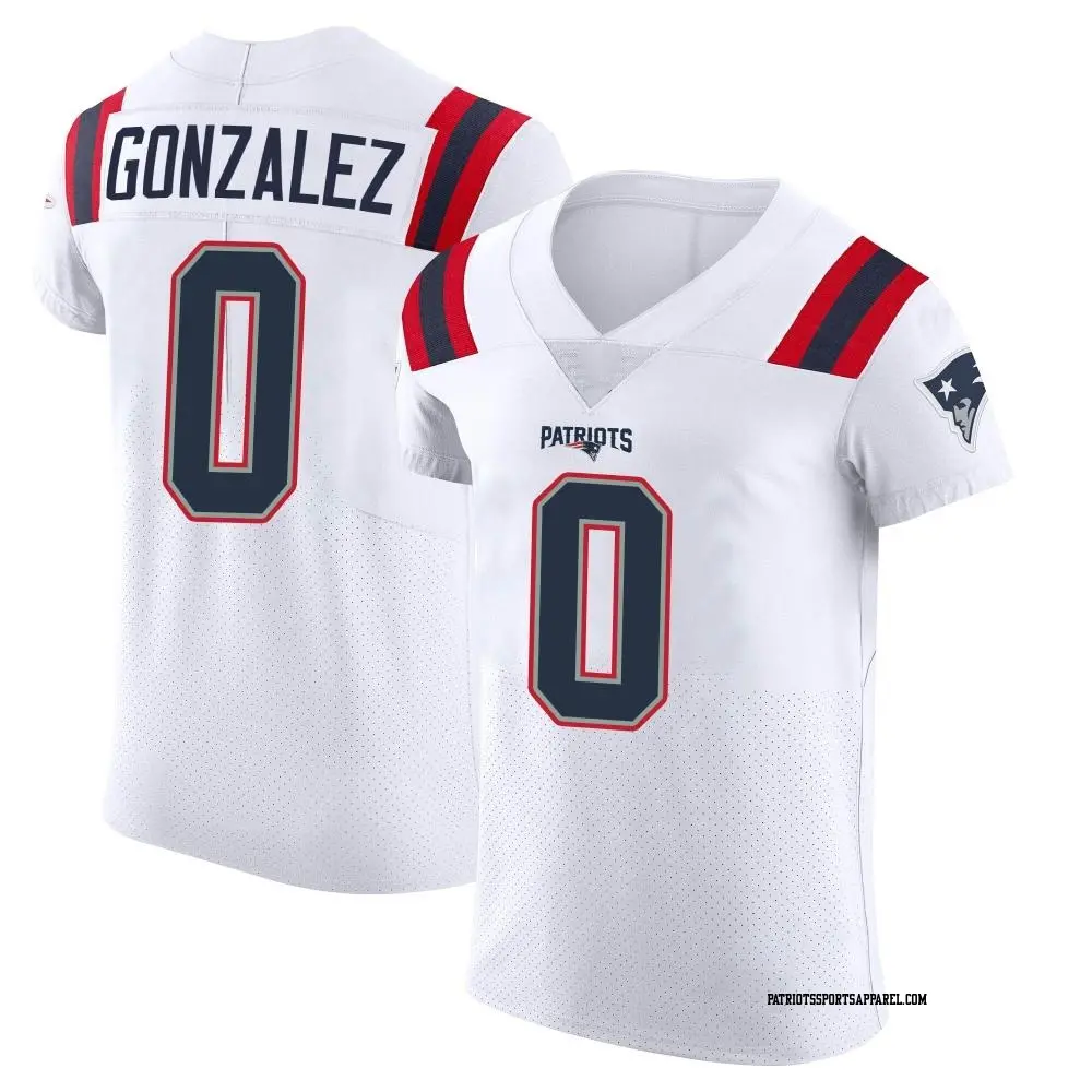 Elite White Men's Christian Gonzalez New England Patriots Vapor Untouchable Jersey