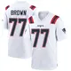 Game White Youth Ben Brown New England Patriots Jersey