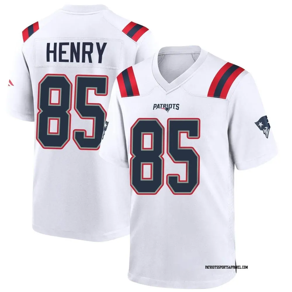 Game White Youth Hunter Henry New England Patriots Jersey