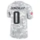 Limited Arctic Camo Men's Christian Gonzalez New England Patriots 2024 Salute to Service Jersey