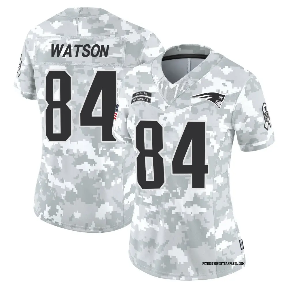Limited Arctic Camo Women's Benjamin Watson New England Patriots 2024 Salute to Service Jersey