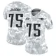 Limited Arctic Camo Women's Demontrey Jacobs New England Patriots 2024 Salute to Service Jersey