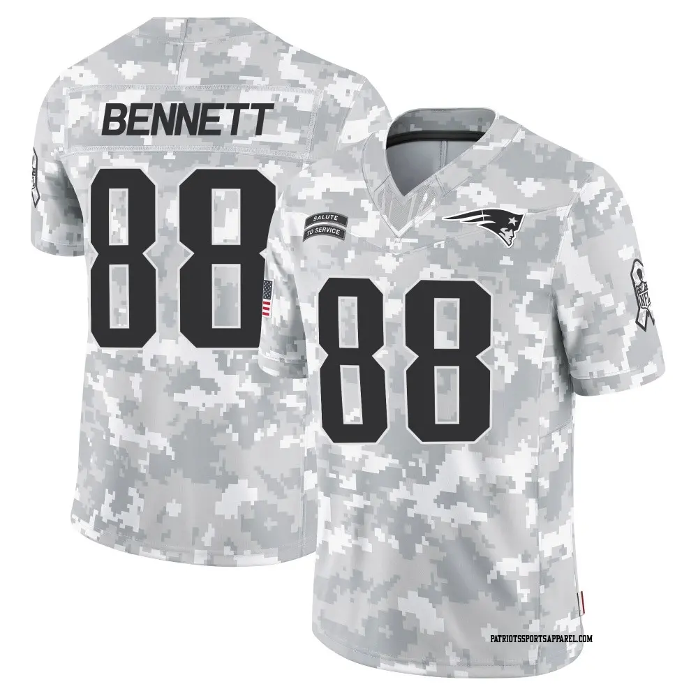 Limited Arctic Camo Youth Martellus Bennett New England Patriots 2024 Salute to Service Jersey
