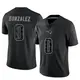 Limited Black Youth Christian Gonzalez New England Patriots Reflective Jersey