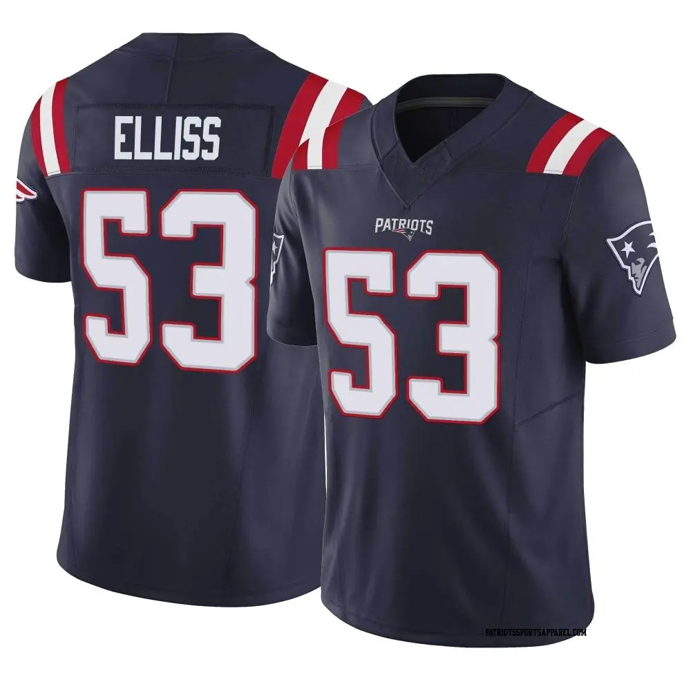 Limited Navy Men's Christian Elliss New England Patriots Vapor F.U.S.E. Jersey