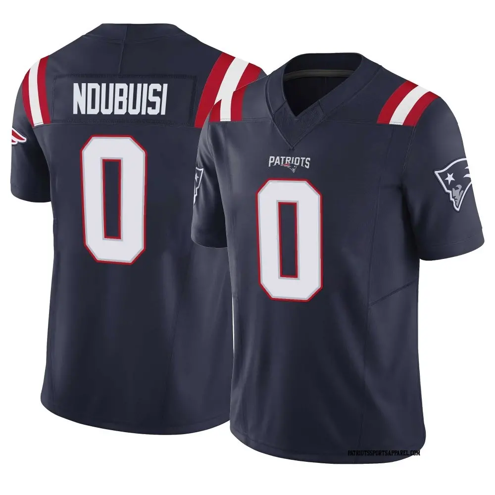 Limited Navy Men's Haggai Ndubuisi New England Patriots Vapor F.U.S.E. Jersey