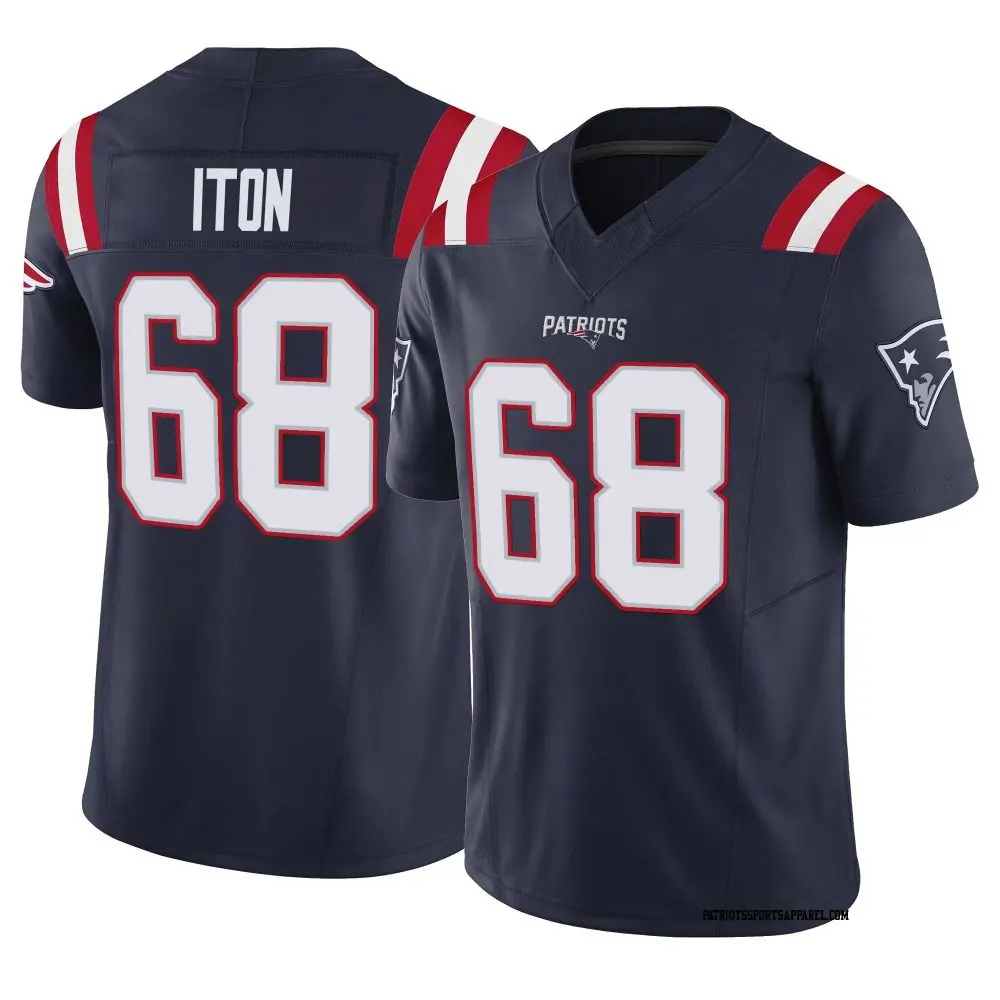 Limited Navy Men's Isaiah Iton New England Patriots Vapor F.U.S.E. Jersey
