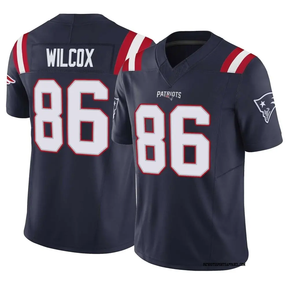 Limited Navy Men's Mitchell Wilcox New England Patriots Vapor F.U.S.E. Jersey