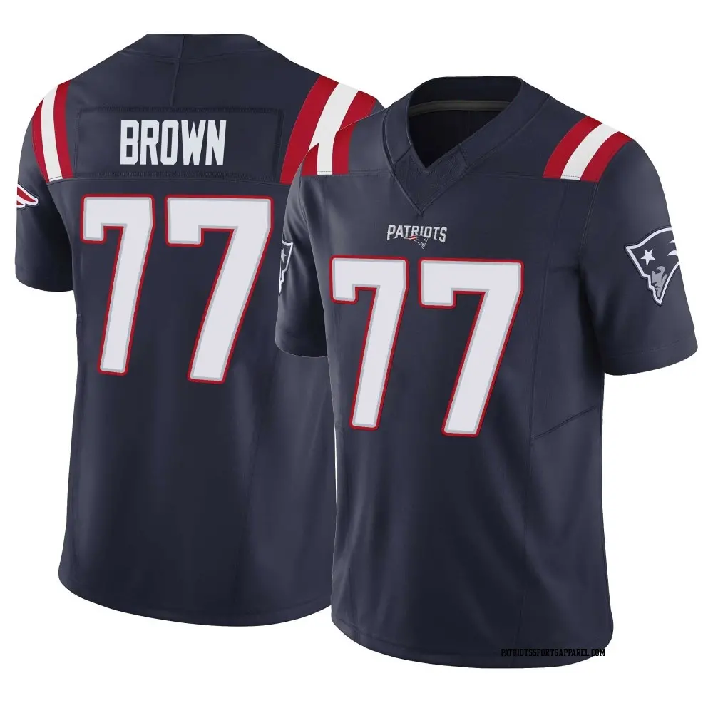 Limited Navy Youth Ben Brown New England Patriots Vapor F.U.S.E. Jersey