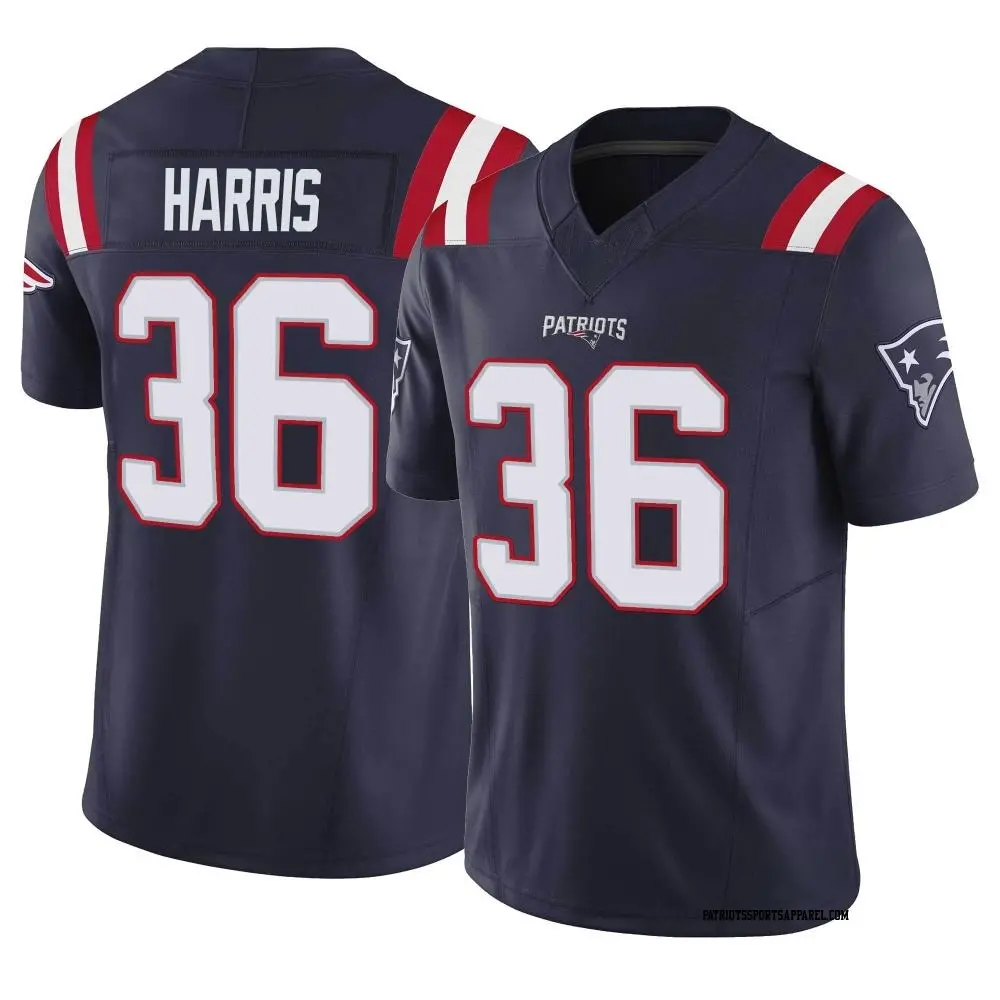 Limited Navy Youth Kevin Harris New England Patriots Vapor F.U.S.E. Jersey