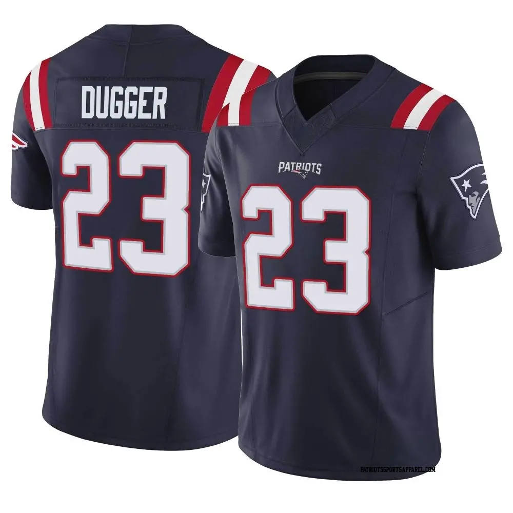 Limited Navy Youth Kyle Dugger New England Patriots Vapor F.U.S.E. Jersey
