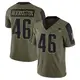 Limited Olive Men's Tucker Addington New England Patriots 2021 Salute To Service Jersey