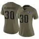 Limited Olive Women's Demeer Blankumsee New England Patriots 2022 Salute To Service Jersey