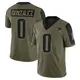 Limited Olive Youth Christian Gonzalez New England Patriots 2021 Salute To Service Jersey