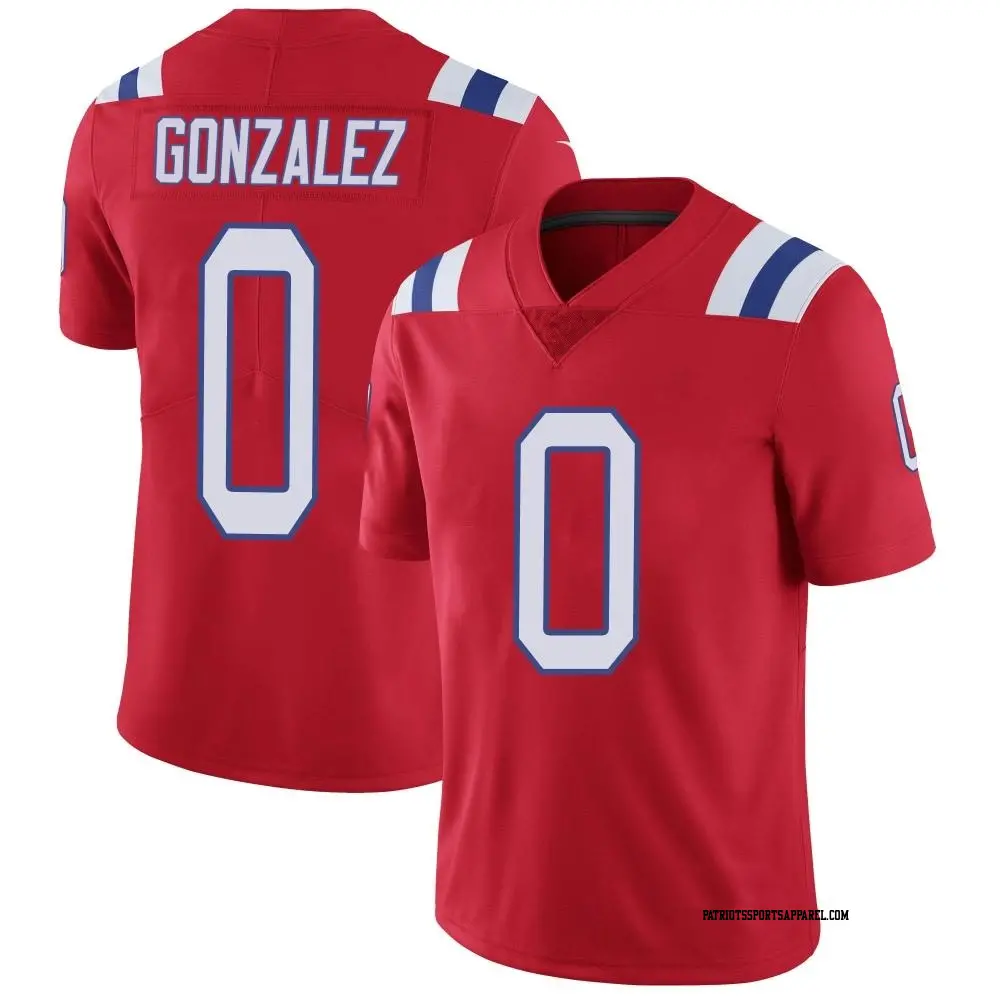 Limited Red Youth Christian Gonzalez New England Patriots Vapor Untouchable Alternate Jersey