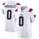 Limited White Youth Christian Gonzalez New England Patriots Vapor Untouchable Jersey